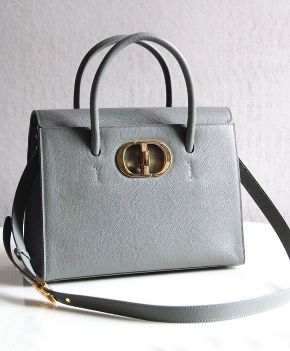 Christian Dior Large St Honore Tote Grey